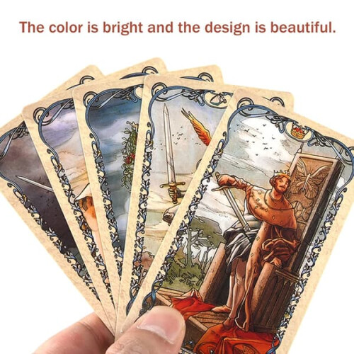 Retro Tarot Cards Colored Boxes 78 2