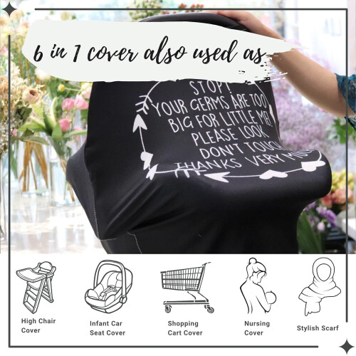 Nursing Cover for Newborns Multi-Use 1 Pack 2