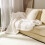 Chenille Yarn for Hand Knitting Blankets White 2 pcs 3