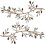 Metal Leaf Wall Art Olive Tree Branch 12x6 Inch 1