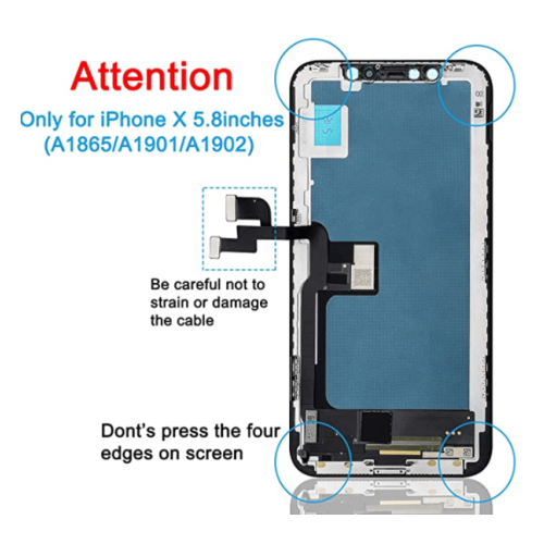 scáileán athsholáthair le haghaidh comhoiriúnach le iphone X 1