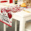 Easter table runner floral heart print polyester 13x72 inch 6