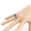 Simulated Emerald Green Zircon Ring Women Size 9 4