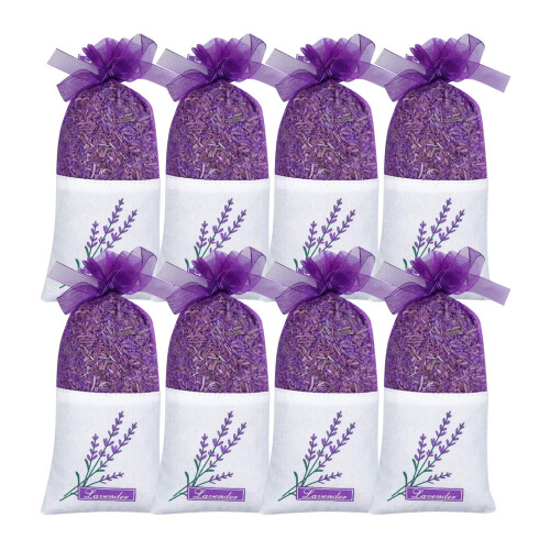 Lavender Sachets Organic Handmade 8-Pack
