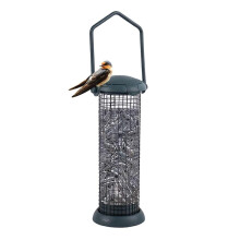 Outdoor Bird Feeder Tube Metal Hanging Mesh Design 1 Pack