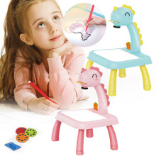 Smart Dinosaur Projector Desk Toy with Light and Music for