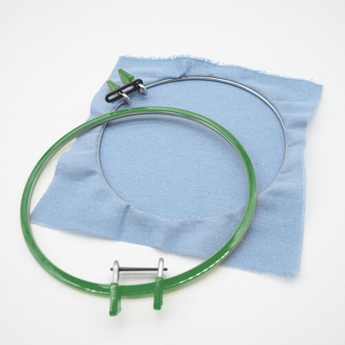 Adjustable Premium Embroidery Hoop Round Green