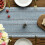 Linen table runner light blue 13 x 120 inches 5