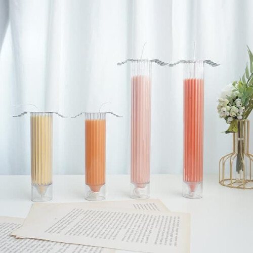 Candle Mold Transparent Long Rod DIY Casting Mold 2