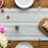 Linen table runner light gray 13 x 60 inch 7