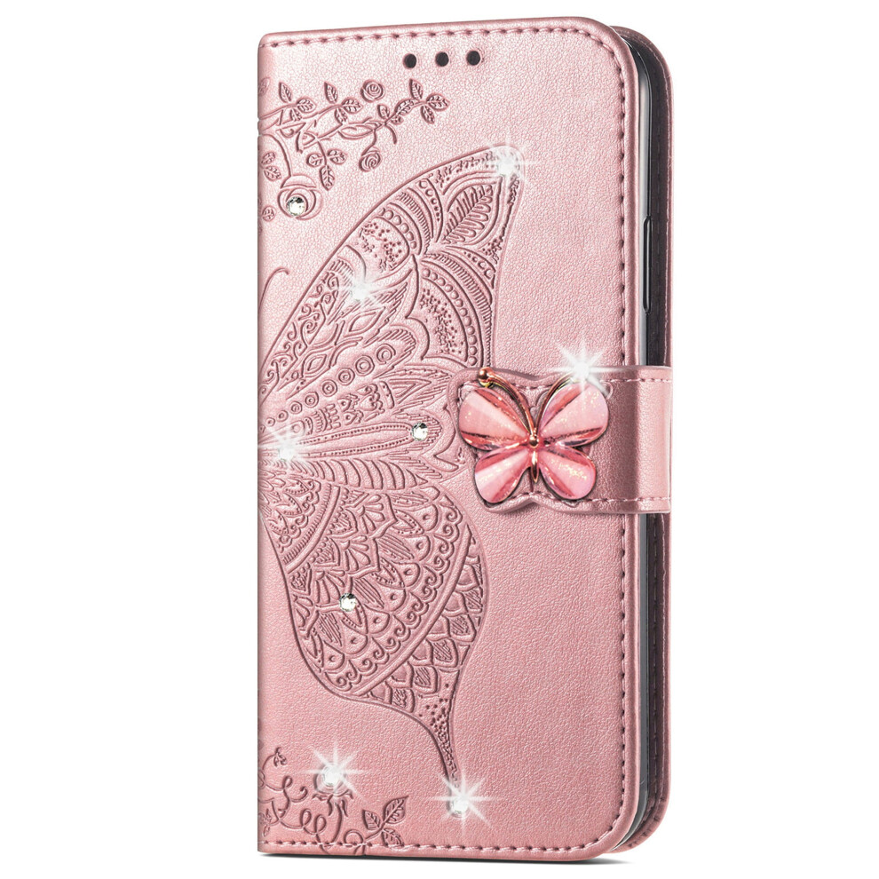 Iphone 14 Wallet Case For Women Butterfly-Embossed Pu 9132278364407