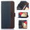RFID Blocking Wallet Case for Samsung Galaxy S22 Blue Brown 4