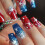 Acrylic Press-on Nails Ballet Style with Star Glitter 24 1