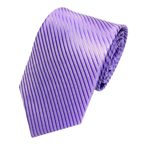 Paarse jacquard stropdas voor heren, one size