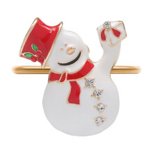 Ronds de serviette de Noël motif sapin, lot de 6