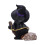 Cat-shaped resin broomstick decor for Halloween 6