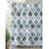 Rideau de douche géométrique imperméable 66 x 72 pouces avec 2