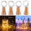 Solar Wine Bottle Lights Copper String 6 Pcs 8