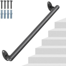 Industrial Metal Stair Handrail 38 inch 1.3 inch Pipe