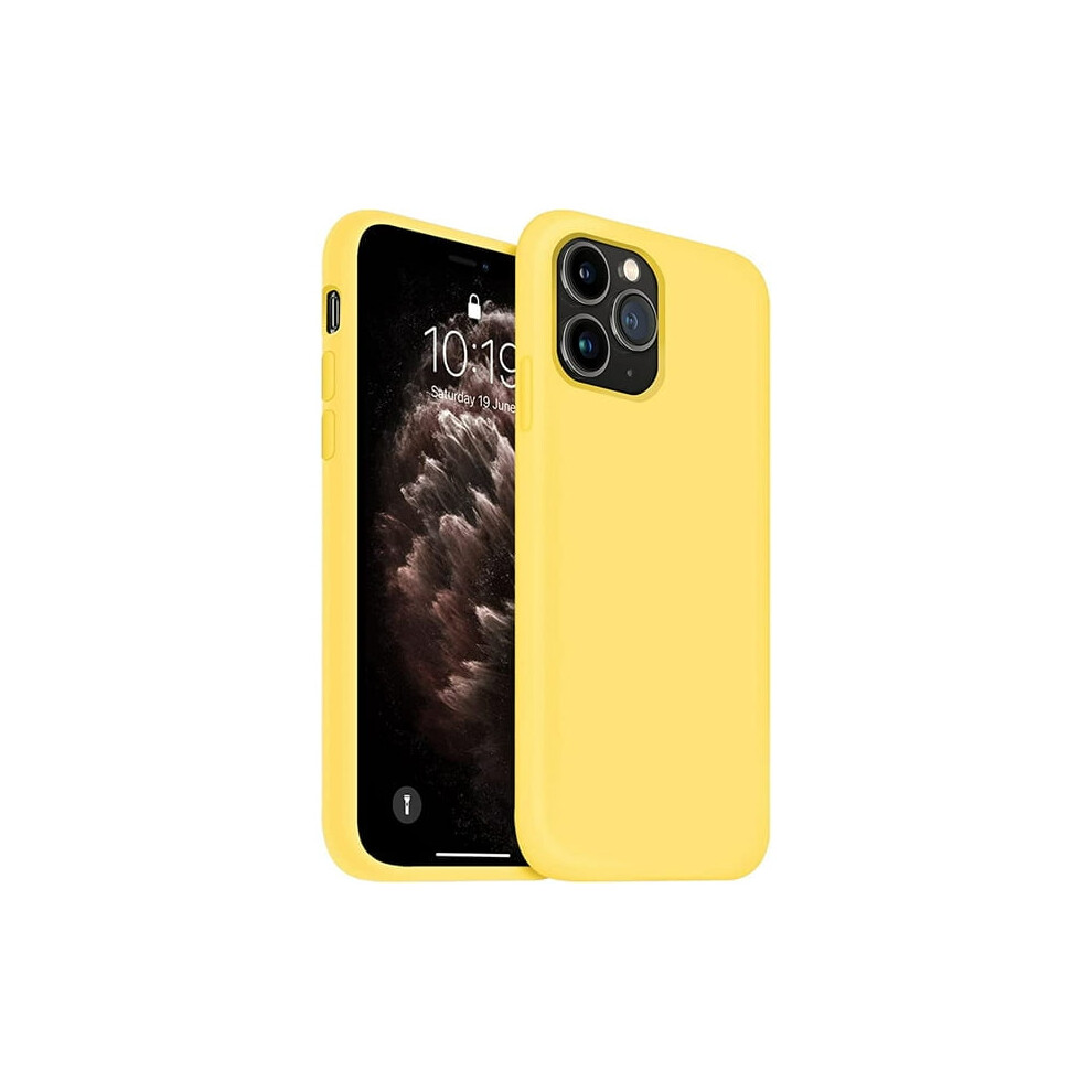 Liquid Silicone Case For Iphone 11 Pro Max Yellow 9132278378114