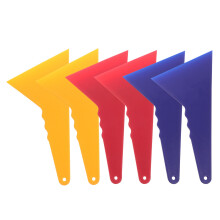Vinyl Wrap Scraper Squeegee Set 6 Pieces Assorted Colors