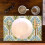 Set van 4 saliegroene linnen placemats, 30 x 45 cm 2