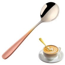 Mini espressolepel van roestvrij staal, 6,9 inch (17,5 cm) spiegel