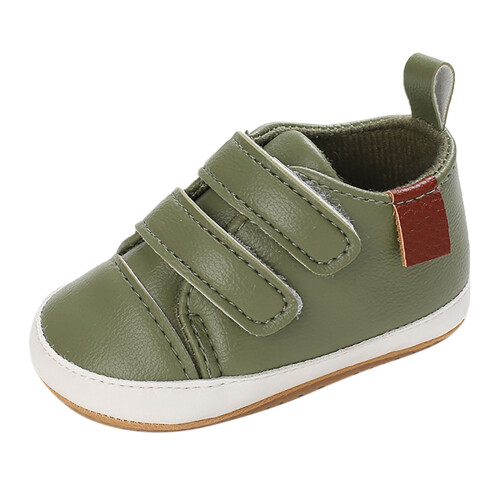 Chaussures bébé printemps été vert uni semelle souple décontractées