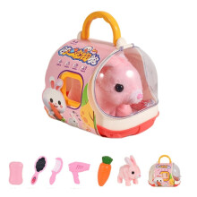Peluche interactivo con forma de mascota que ladra y mueve la cola.