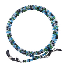 Beaded Eyewear Holder Lanyard 69cm Blue