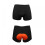Herrecykelshorts med 3D-polstring, MTB-foring, sort-rød, M 6