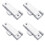 4Pieces Multipurpose Window Sash Lock Black Mounting Hole Centers Replacement With Screws for Sliding Window Use 1
