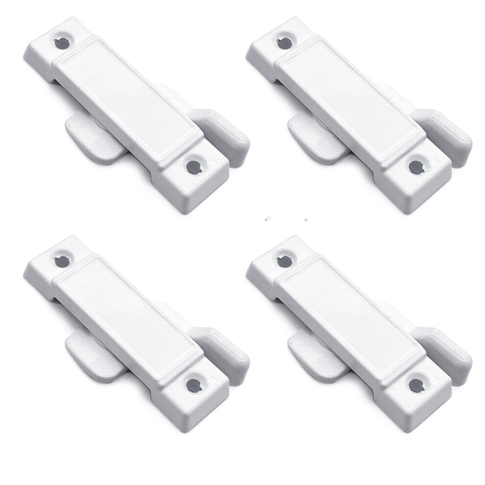 4Pieces Multipurpose Window Sash Lock Black Mounting Hole Centers Replacement With Screws For Sliding Window Use 9402001058201