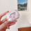 Συμβατή με AirPods 3ης γενιάς, διάφανη θήκη, χαριτωμένο ροζ λουλούδι με μπρελόκ και 5