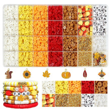 Fall Bracelets Beads Kit Maple Pumpkin Pearl Star Spacers