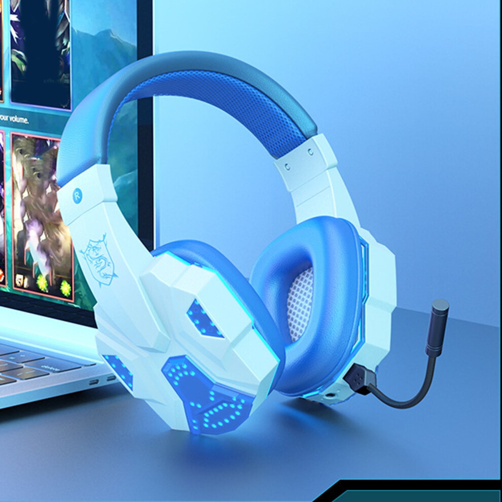 Wireless Bluetooth Gaming Headset With Mic White 9132278370712