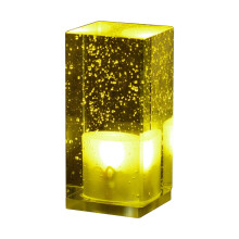 Lampada da tavolo in cristallo ricaricabile con luce notturna a LED (1 pezzo)