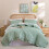 King Size Sage Green Comforter Set 3PCS 1