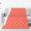 Buffalo Check Plaid Throw Blanket Orange Brown Yellow White 6