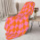 Buffalo Check Plaid Throw Blanket Orange Brown Yellow White 7
