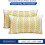 Conjunto de 2 capas de almofada de linho com bolinhas pretas, 45x45 cm (18x18 polegadas). 4