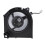 Kovový chladicí ventilátor pro notebook CPU GPU DC12V 1