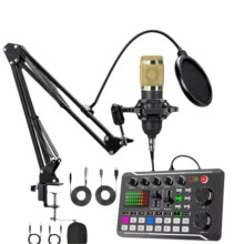 F998 Live Sound Card with DJ Mixer Effects and Voice Changer