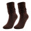 Men's Wool Thermal Socks Brown Medium High Tube One Size 1