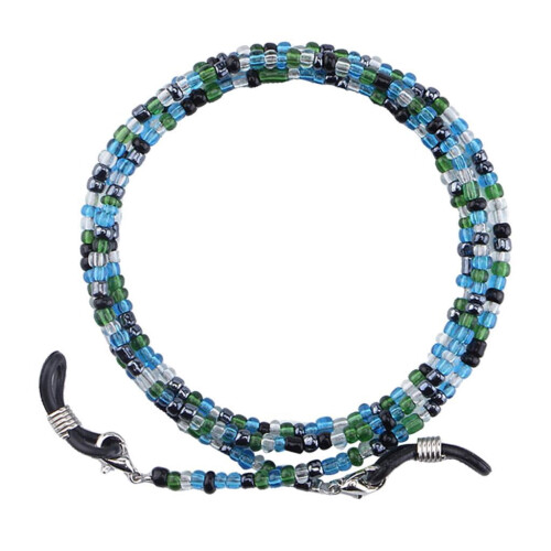 Beaded Eyewear Holder Lanyard 69cm Blue 2