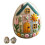 DIY Patchwork Felt Egg House Craft Kit with Materials and 1