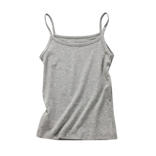 Sommertanktop til piger med blødt, åndbart mønster, 6-7 år