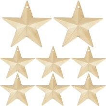 Barn Stars Matte Gold Metal 2.4 Inch 30 Pack