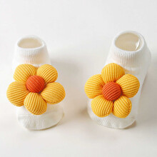 Newborn baby girl flower boat socks 0-6 months