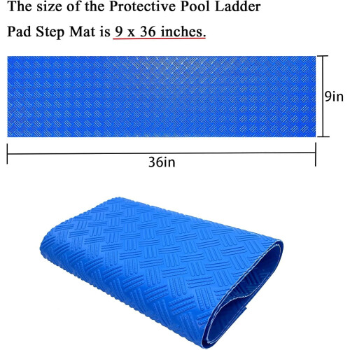 Pool ladder mat non-slip 36 x 9 inches 1